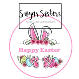 Easter Bunny Ears  Edible Topper - (1 x 6