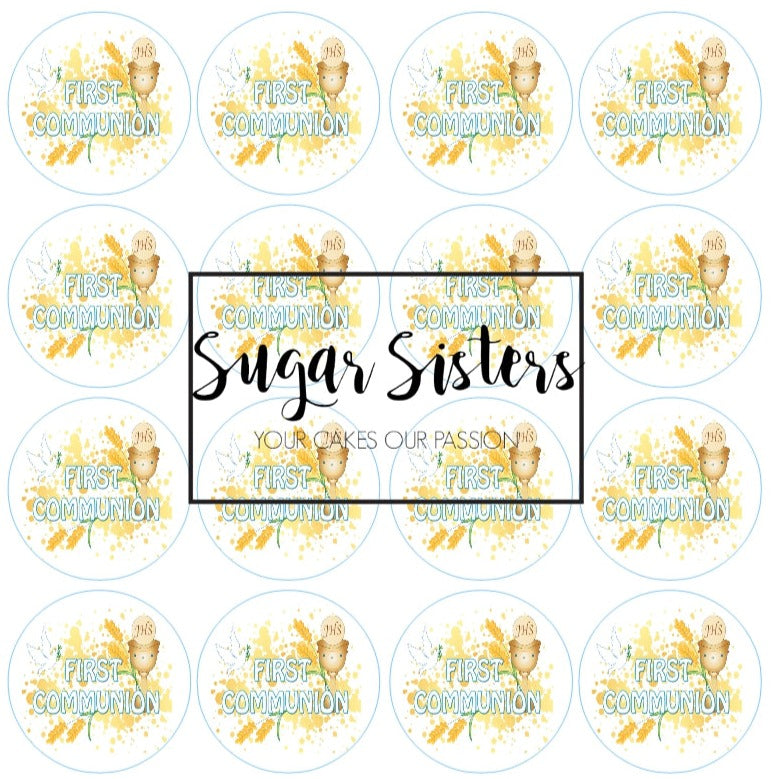 Communion Edible Toppers - (20 Toppers)