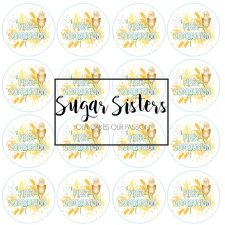 Confirmation Neutral Edible Topper - (1 x 6" Disc ) (8 x 2" Discs)