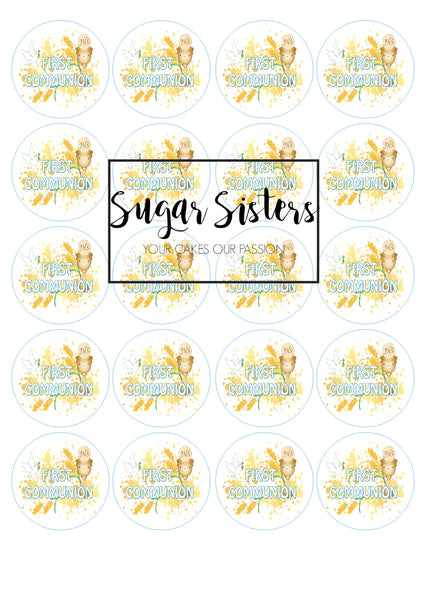 Communion Edible Toppers - (20 Toppers)