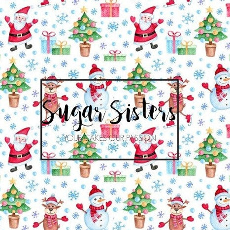 Santa and Friends Edible Image