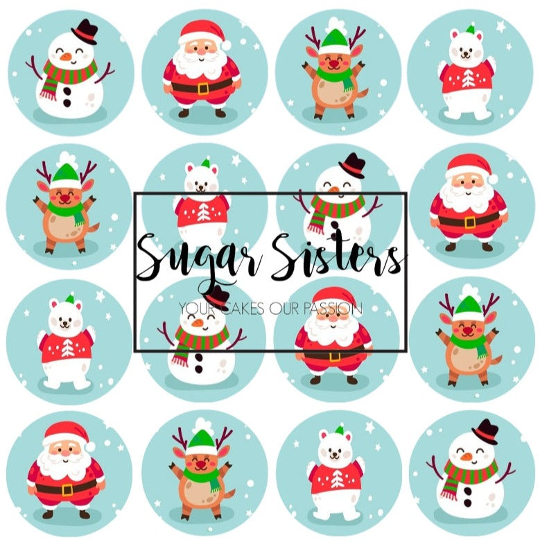 Snow Day Edible Toppers - (20 Toppers)