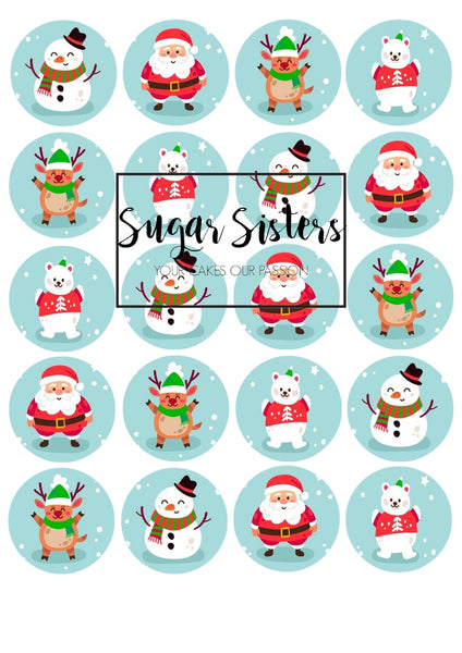 Snow Day Edible Toppers - (20 Toppers)