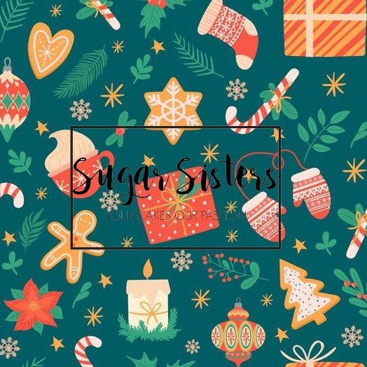 Traditional Christmas Edible Image