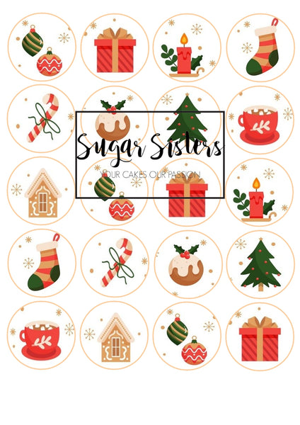 Traditional Icons  Edible Toppers - (20 Toppers)