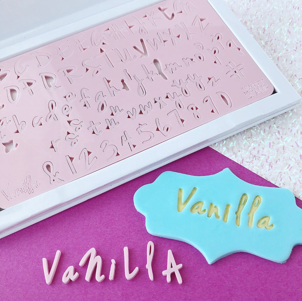 Vanilla Upper,Lower, numbers & Symbols SWEET STAMP