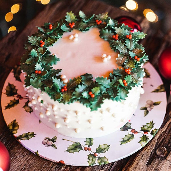 10" Masonite Board Vintage Holly