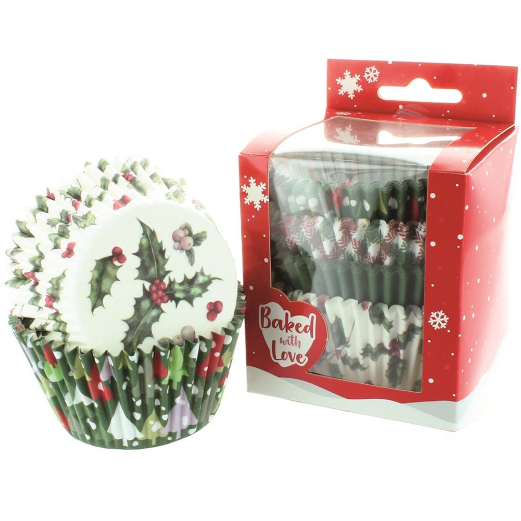 Baked With Love 100 Vintage Holly Baking Cases