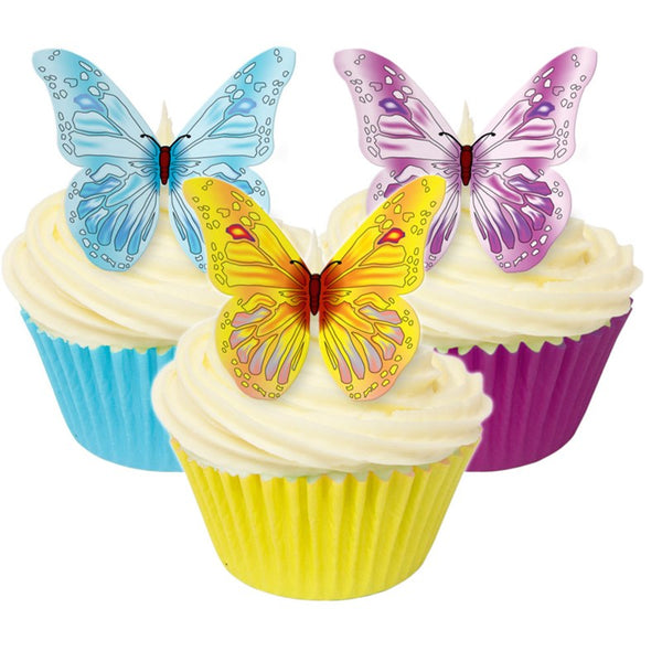 Wafer Butterfly Asstd 12Pcs