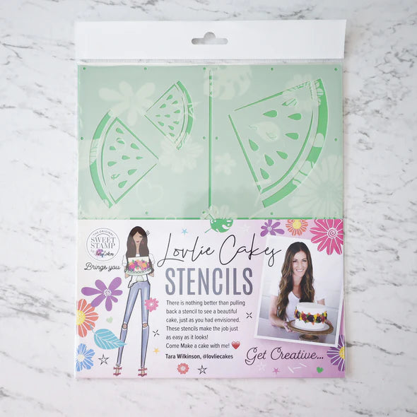 Lovlie Watermelon Stencil - SWEET STAMP