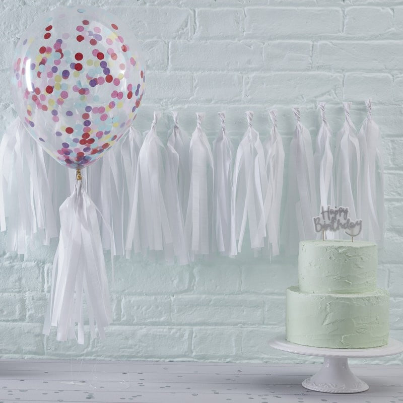 White Tassel Garland