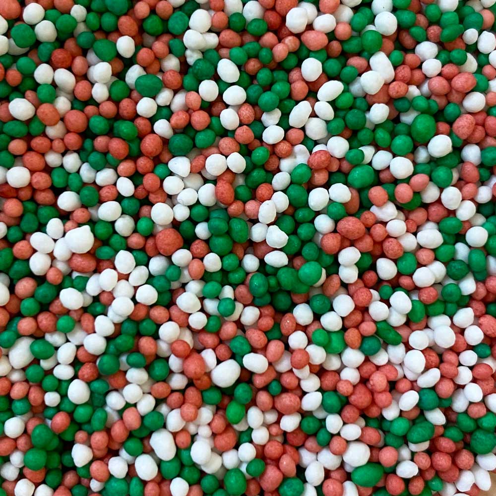 SUGAR SISTERS - Xmas Non Pareils Sprinkles 1 Kg