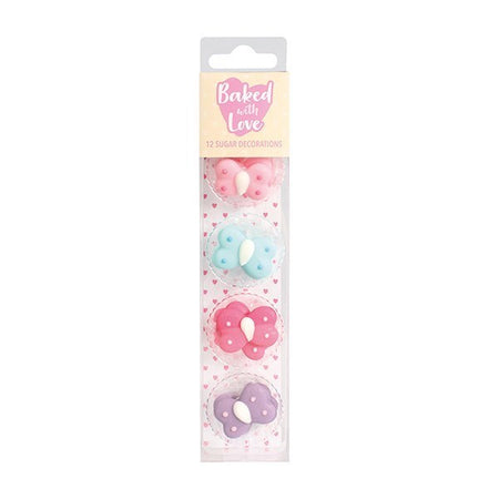 Baked With Love Baby Boy Cupcake Decorations Pk 8