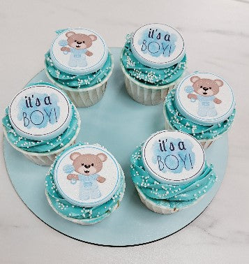 Its a Boy Edible Toppers - (20 Toppers)