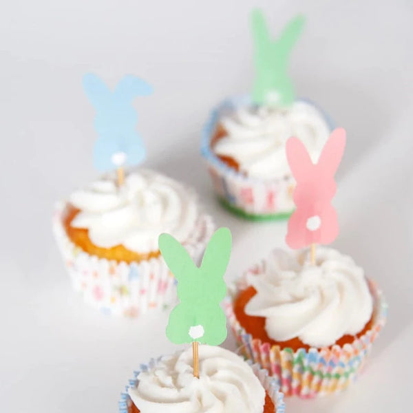 Easter Bunny Cupcake Toppers Pk 12