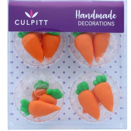 Sugar Decoration Carrot 12pcs