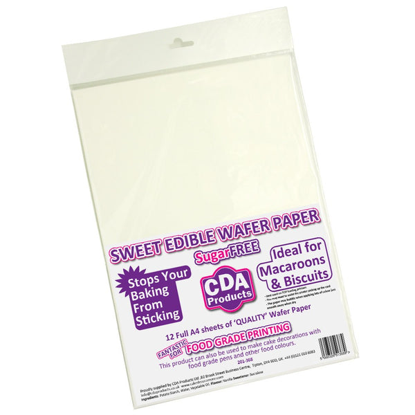 Wafer Paper 12 Sheets A4