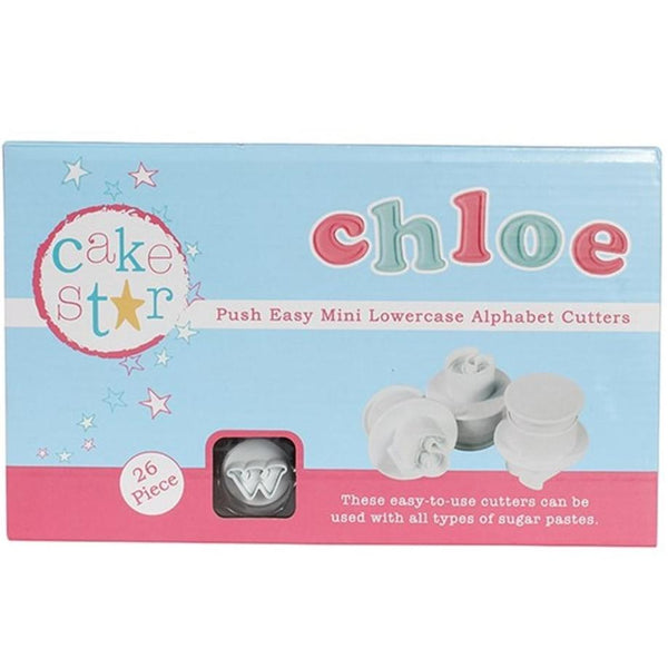 Cake Star Push Easy Mini Lowercase Cutters