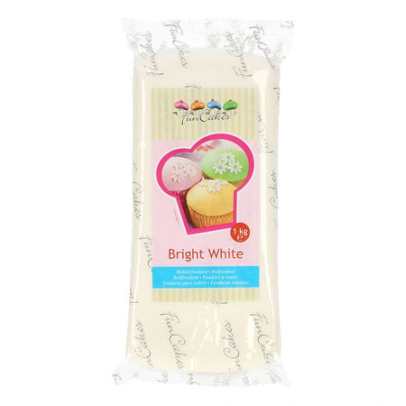 Bright White  FunCakes Sugar Paste  250g