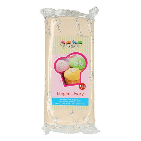 FunCakes Sugar Paste 1kg Elegant Ivory (BEST BEFORE 12/25)