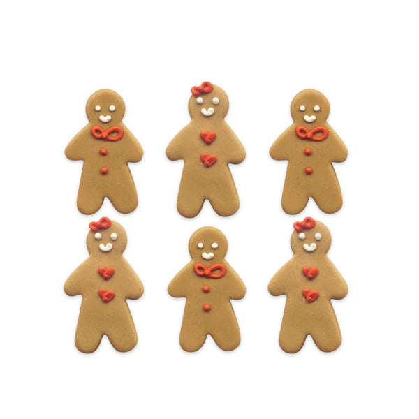 Gingerbread Sugar Toppers Pk 6