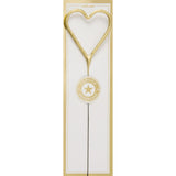 Gold Sparklers Love Heart
