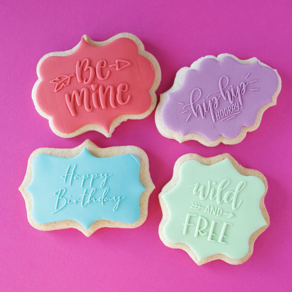 Plaque Cutters 4pcs SWEETSTAMP