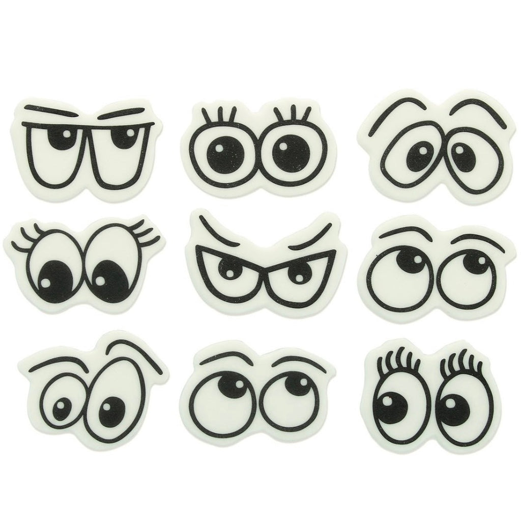 Printed Sugar Edible Toppers - Cartoon Eyes