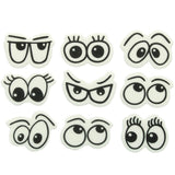 Printed Sugar Edible Toppers - Cartoon Eyes