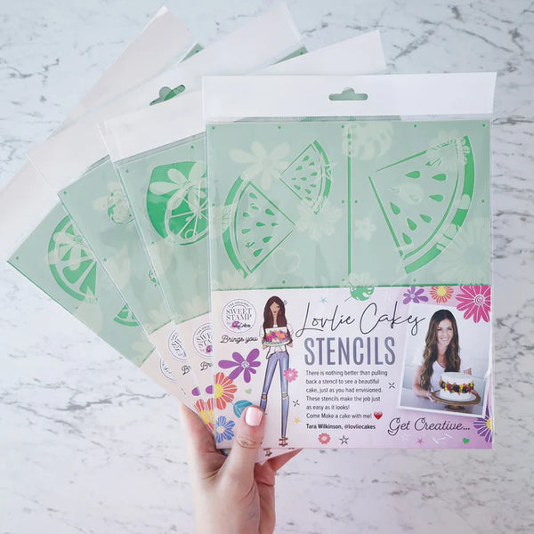 Lovlie Strawberry Stencil - Sweet Stamp