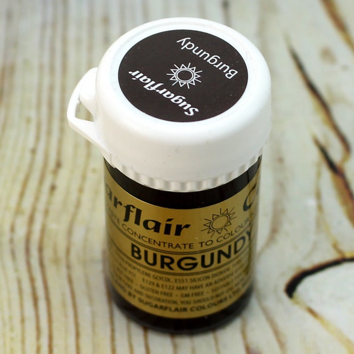 Burgundy SugarFlair Gel paste