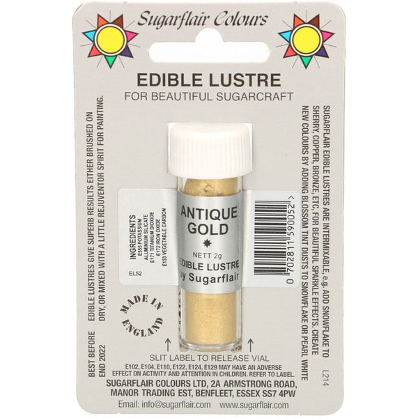 Edible Lustre Antique Gold 2g