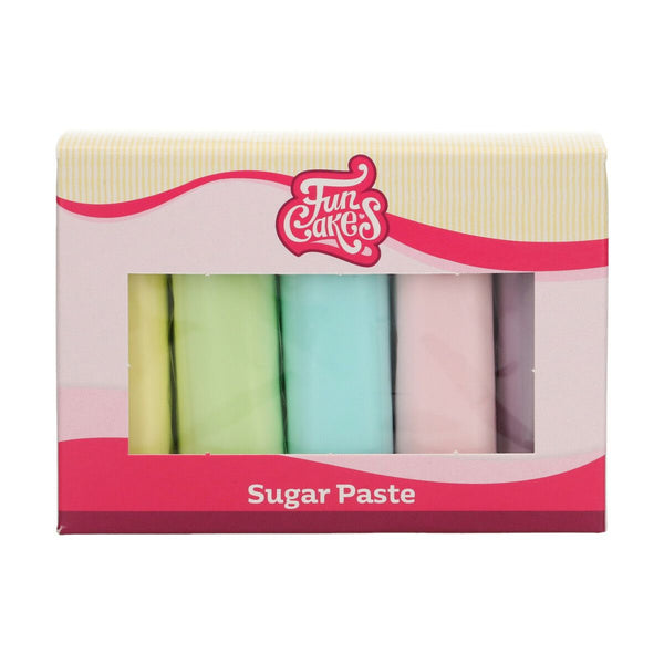 FunCakes Sugar Paste Multipack Pastels 5x100g