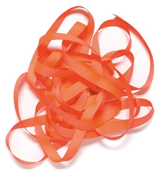 Grosgrain Ribbon 16mm x 5m Neon Orange