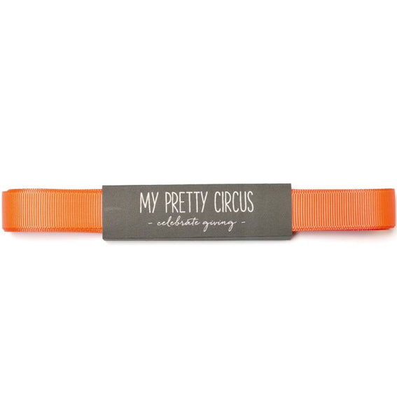 Grosgrain Ribbon 16mm x 5m Neon Orange