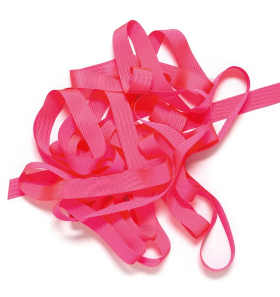 Grosgrain Ribbon 16mm x 5m Neon Pink