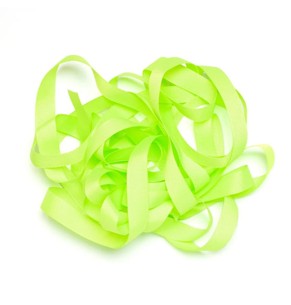Grosgrain Ribbon 16mm x 5m Neon Yellow