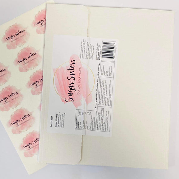 Edible Icing Sheet Pk 25 SUGAR SISTERS