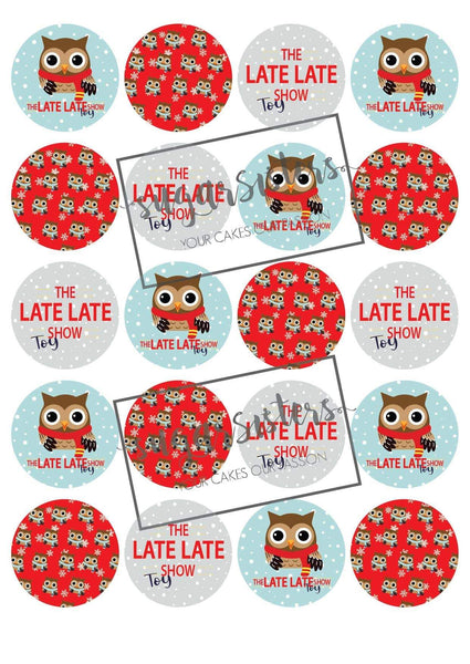 The Late Late Toy Show Edible Toppers  - (20 toppers)