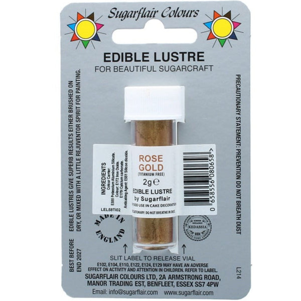 Edible Lustre Rose Gold 2g