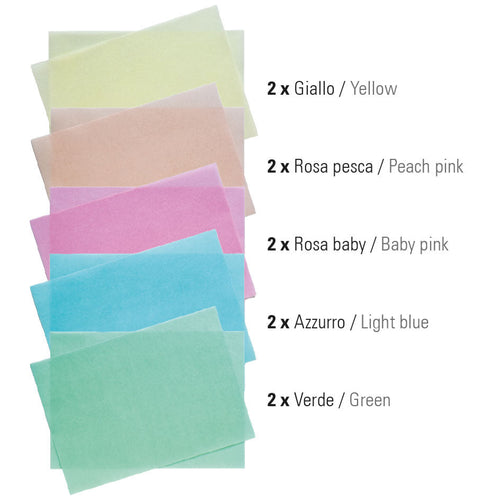 Wafer Paper Sheets Asstd Colours Pk 10