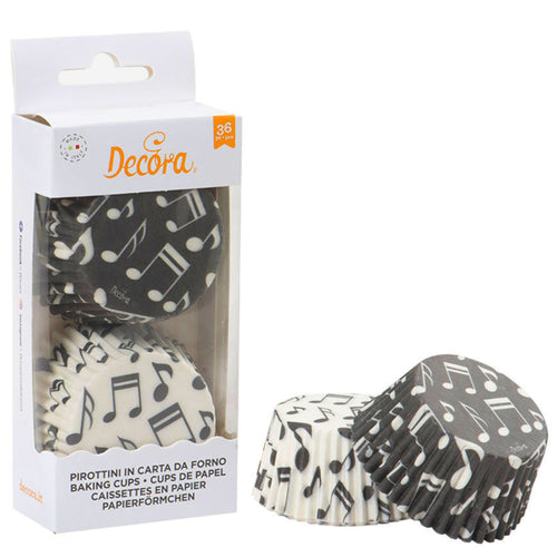 Music Note Cupcake Cases Pk 36