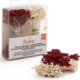 White/ Red Stamens 288pcs