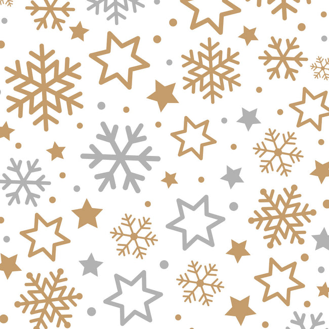 Gold & Silver Stars Cello Treat Bags Pk 20