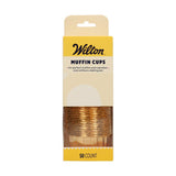 Baking cups Metallic Gold Pk 50 - WILTON
