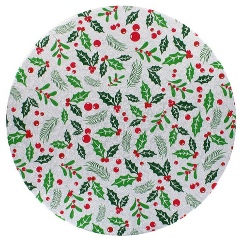 CREATE A CAKE - Modern Holly 10" Double Thick Card