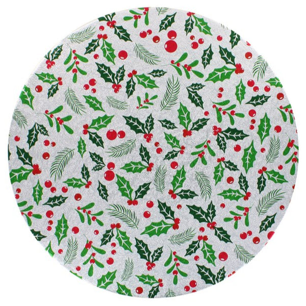 CREATE A CAKE - Modern Holly 10" Double Thick Card