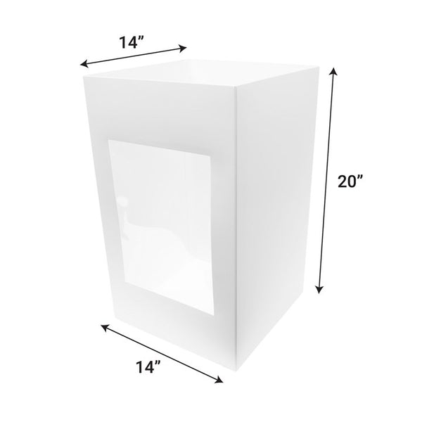 Extra Tall Cake Box with Windows 14" x 14" x 20"