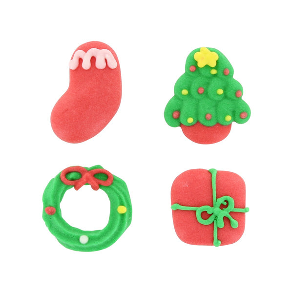 Christmas Assortment Sugar Decorations Pk 12