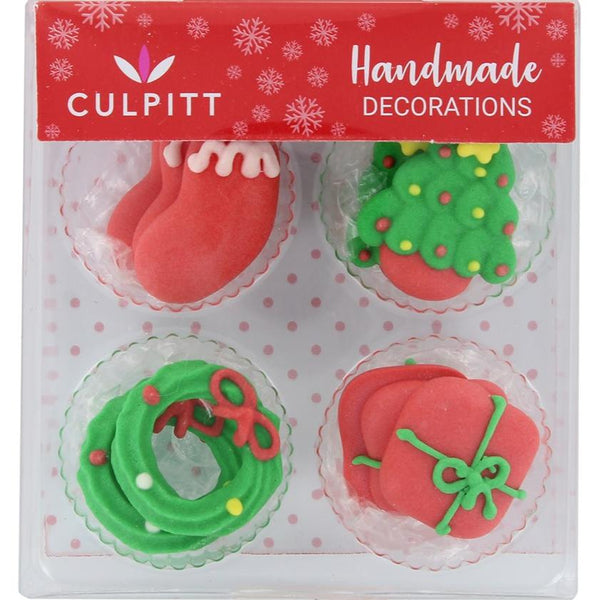 Christmas Assortment Sugar Decorations Pk 12